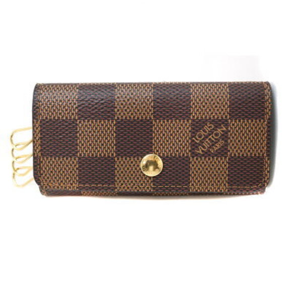 Louis Vuitton Case Multicle Damier Canvas Ebene Brown Accessory - Picture 1 of 9